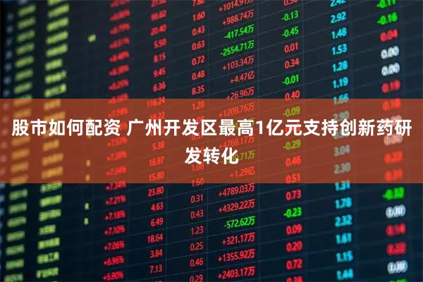 股市如何配资 广州开发区最高1亿元支持创新药研发转化